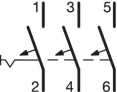 MCB 3P 6kA C-4A 3M