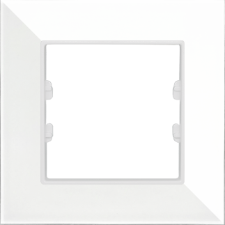 Pleksiglas Parlak Beyaz Tekli / Single Çerçeve