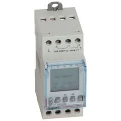 Legrand (412641) Haftalık Dijital zaman saati 2çıkışlı 16A 230V  2modül 50/60H