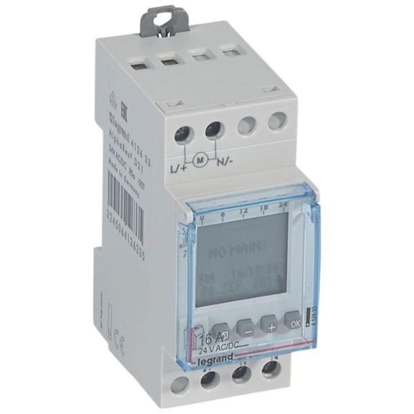 Legrand (412633) Haftalık Dijital zaman saati 1çıkışlı 16A 24V AC / DC  2modül