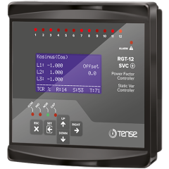 Tense (RGT-12 (SVC)) 12 Kademe, Haberleşmeli, SVC Uyumlu  Reaktif Güç Kontrol Rölesi