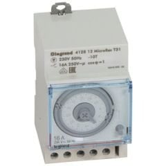 Legrand (412812) Yatay Analog kadranlı günlük zaman saati rezervsiz 16A 250