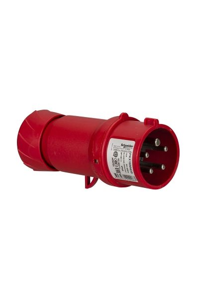 5x16A, trifaze, 3P+N+T, IP44, HIZLI, Düz Fiş