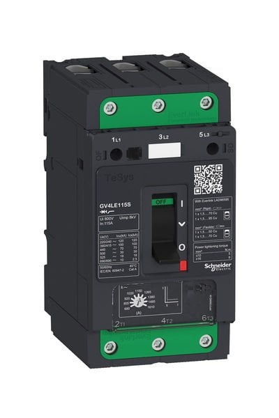 Schneider (GV4LE80N) TeSys GV4 Motor Devre Kesici Many. 3P 80A 50kA