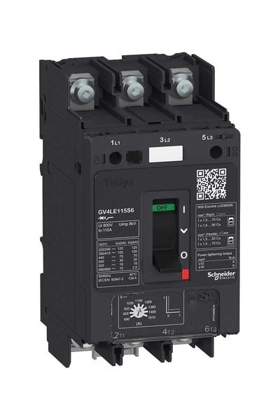 Schneider (GV4LE50N6) TeSys GV4 Motor Devre Kesici Many. 3P 50A 50kA