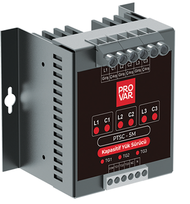 Provar (PTSC-25M) 3x9 kVAr 3 Tristör Statik Kontaktör-MCU-RS485
