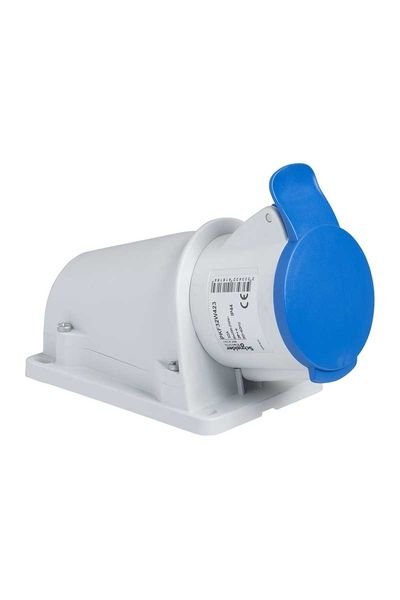 Schneider (PKF32W423) 3x32A, monofaze, 2P+T, IP44, VİDALI Duvar Prizi