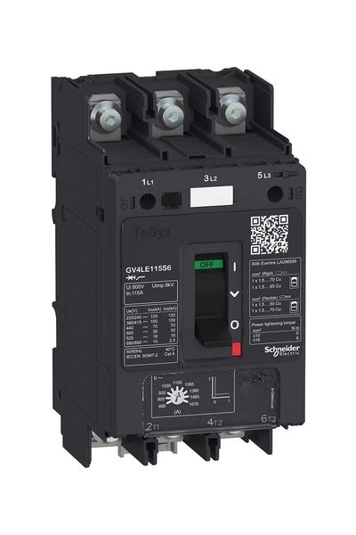 Schneider (GV4LE12N6) TeSys GV4 Motor Devre Kesici Many. 3P 12.5A 50kA