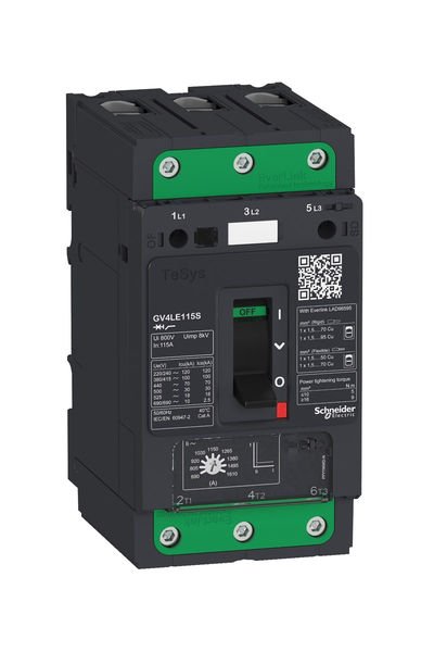 Schneider (GV4LE12N) TeSys GV4 Motor Devre Kesici Many. 3P 12.5A 50kA
