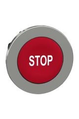 Schneider (ZB4FA434) Kırmızı üzerine beyaz ''STOP'' yazılı kafa Kırmızı