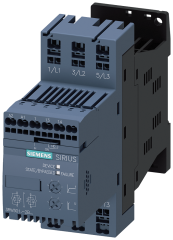Siemens 3RW3018-2BB14 SIRIUS yumuşak yol verici S00 17.6 A, 7.5 kW/400 V,  200-480 V AC, 110-230 V AC/DC yay baskılı bağlantı