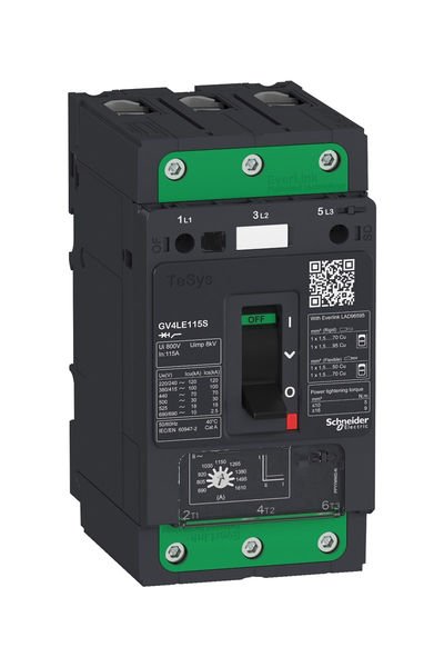 Schneider (GV4LE07N) TeSys GV4 Motor Devre Kesici Many. 3P 7A 50kA