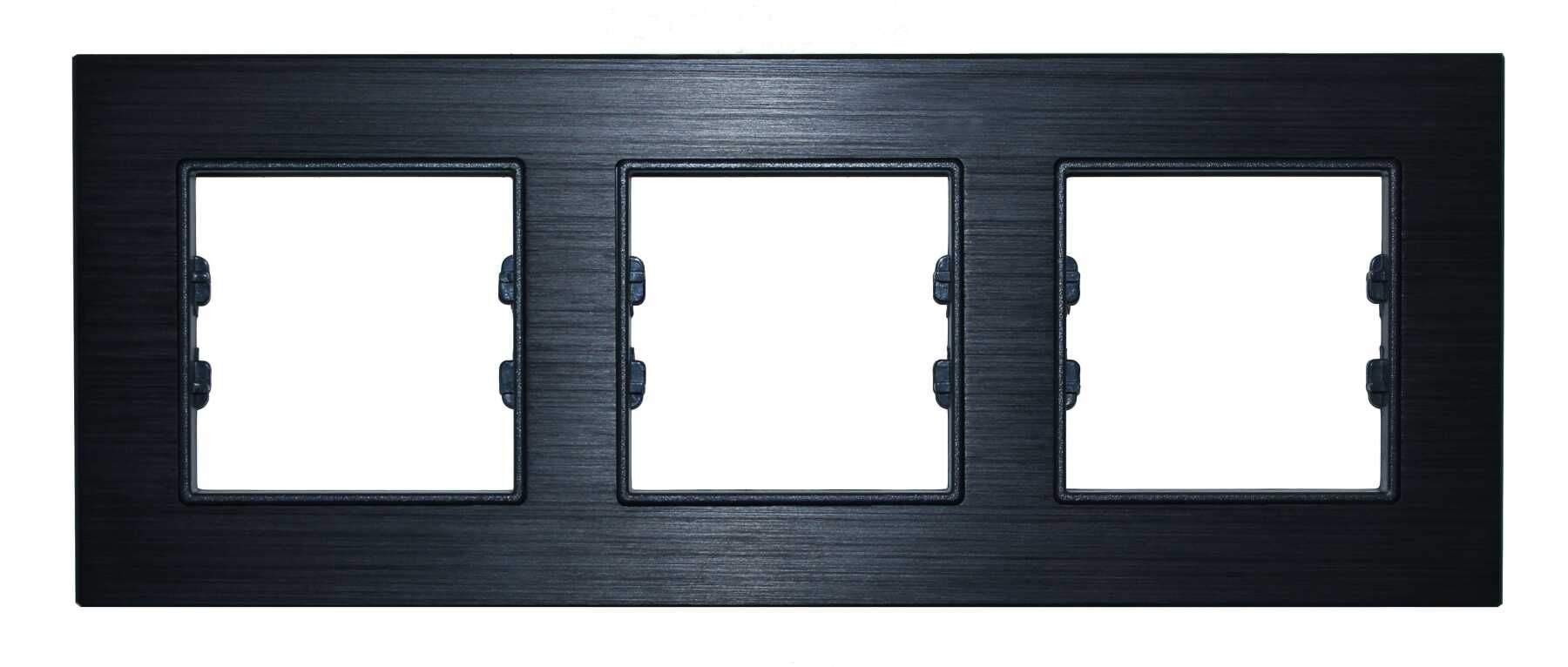 Metal Onyx Üçlü / Triple Çerçeve