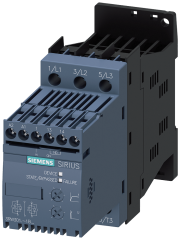 Siemens 3RW3016-1BB14 SIRIUS yumuşak yol verici S00 9 A, 4 kW/400 V,  200-480 V AC, 110-230 V AC/DC Vidalı bağlantı