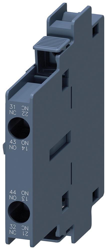 Siemens 3RH1921-1DA11 YARDIMCI KONTAK BLOKLARI; YANDAN TAKILABİLEN TİPLER; BOY:S6-S12 1NO+1NC
