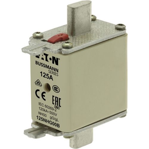 Eaton 125NHG00B NH Sigorta 00-Boy, gG/gL, 500V, 120kA - 125 A (125NHG00B)