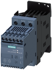 Siemens 3RW3013-1BB04 SIRIUS yumuşak yol verici S00 3.6 A, 1.5 kW/400 V,  200-480 V AC, 24 V AC/DC Vidalı bağlantı