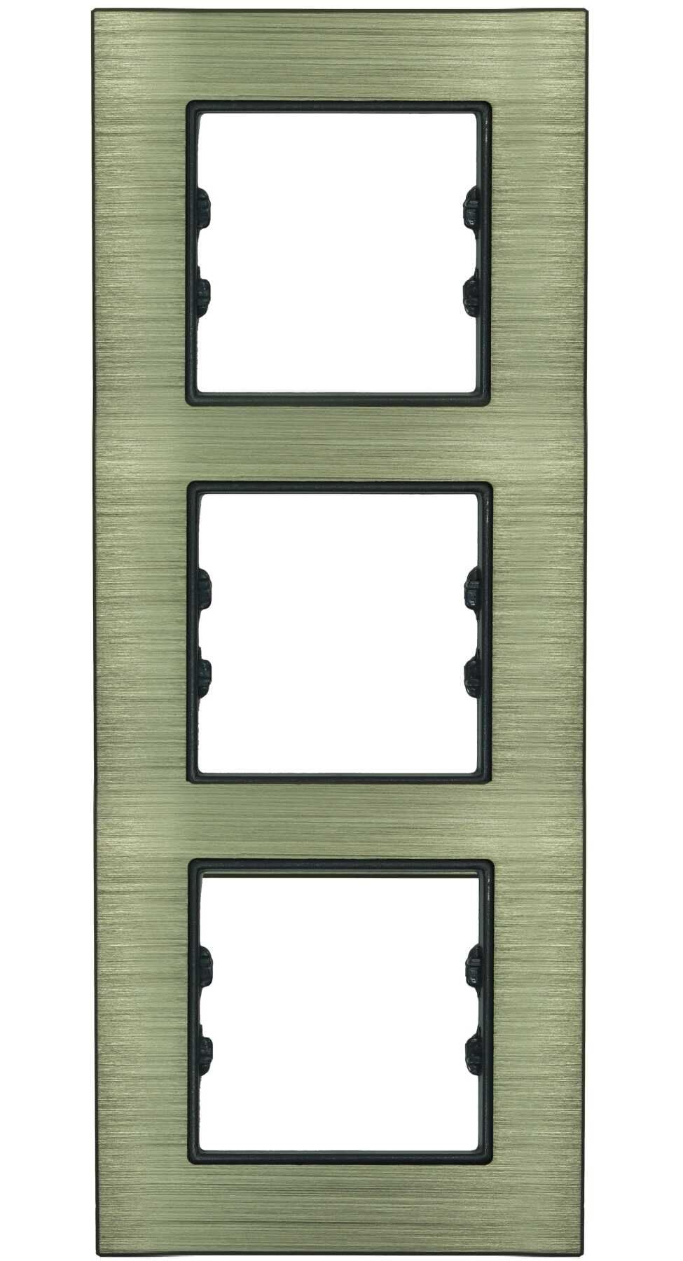 Metal Bronze Üçlü Dikey / Vertical Triple Çerçeve