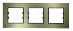 Metal Bronze Üçlü / Triple Çerçeve
