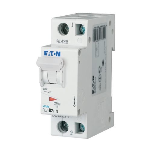 Eaton PL7-B2/1N Minyatür Devre Kesici - 10kA - B eğrisi - 1x2A+N (165218)