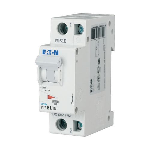 Eaton PL7-B1/1N Minyatür Devre Kesici - 10kA - B eğrisi - 1x1A+N (165214)