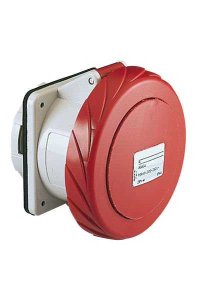 Schneider (PKF16G734) 4x16A, trifaze, 3P+T, IP67, VİDALI BAĞLANTI, Düz Makine Prizi