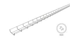 EAE 35 TLS 050 Paslanmaz Tel Kanal (50x35x4mm) (SS304)