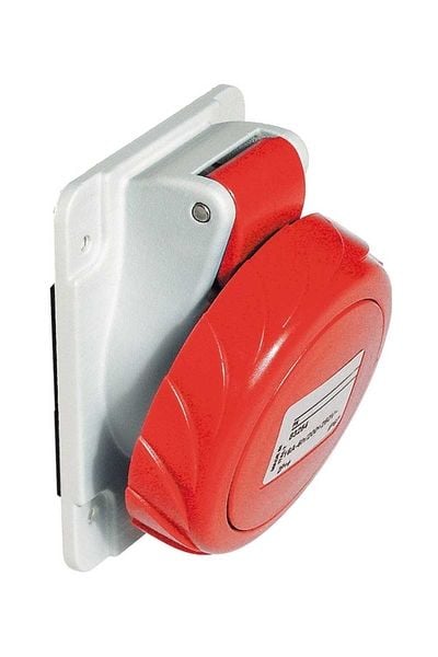 Schneider (PKF16F734) 4x16A, trifaze, 3P+T, IP67, VİDALI BAĞLANTI, Eğik Makine Prizi