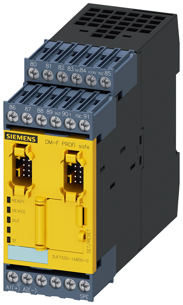 Siemens 3UF7330-1AB00-0 Simocode Pro V - DM-F PROFISAFE Emniyetli Genişleme Modülü 24V DC