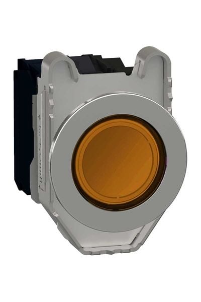 Schneider (XB4FW35M5) Işıklı, yaylı butonlar LED 230 VAC Sarı 1 NA+1 NK