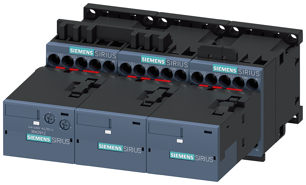 Siemens 3RA2417-8XF31-1AP0 KOMPLE MONTAJLI YILDIZ ÜÇGEN KOMBİNASYONLARI; 11KW; 25A; S00
