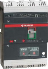Federal MCCB F31R 3P+N 250A 36kA/415Vac (0,7-1)In 8In 40 °C (300-1500mA),Icu=Ics=%100