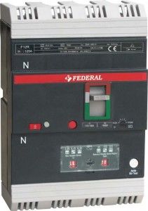 Federal MCCB F31R 3P+N 225A 36kA/415Vac (0,7-1)In 8In 40 °C (300-1500mA),Icu=Ics=%100