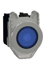Schneider (XB4FW36B5) Işıklı, yaylı butonlar LED 24 VAC /DC Mavi 1 NA+1 NK