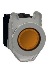 Schneider (XB4FW35B5) Işıklı, yaylı butonlar LED 24 VAC /DC Sarı 1 NA+1 NK