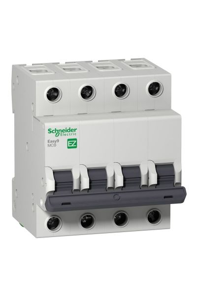 Schneider (EZ9F56406) Easy9 4P 6A, 6kA C Eğrisi Otomat