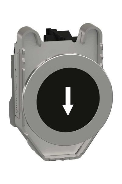 Schneider (XB4FA3351) İşaretli Yaylı Buton Siyah 1 NA