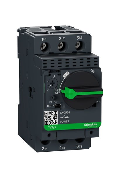 Schneider (GV2P08) TeSys GV2 Motor Devre Kesici Termik Many. 2.5-4A