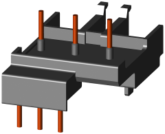 Siemens 3RA1921-1DA00 3RV2 MOTOR KORUMA ŞALTERİ AKSESUARI; S00 KONTAKTÖR-S00 GÜÇ ŞALTERİ ARA BAĞLANTI PARÇASI