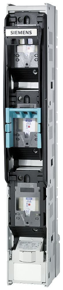 Siemens 3NJ4133-3BF01 3NJ4 SERİSİ DİKEY NH-SİGORTALI YÜK KESİCİLERİ, 3 kutup  anahtarlı; 400A, BOY:2 ve 1; 185mm bara mesafesi, M12 YASSI BAĞLANTI