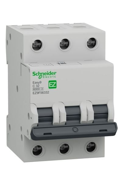 Schneider (EZ9F56306) Easy9 3P 6A, 6kA C Eğrisi Otomat
