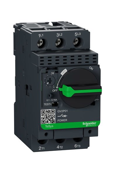 Schneider (GV2P01) TeSys GV2 Motor Devre Kesici Termik Many. 0.1-0.16A