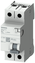 Siemens 5SV5314-6 A TİPİ HATA AKIMI KORUMA ANAHTARI-FI (KAÇAK AKIM KORUMA RÖLESİ) 40A; 230V; 30mA; 1P+N