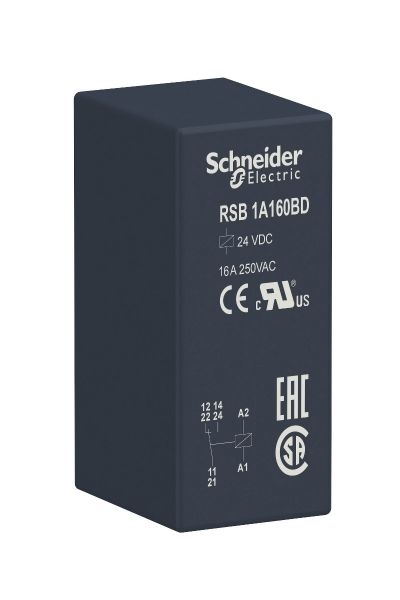 Schneider (RSB1A160BD) 24 V DC  Arabirim Röleleri (RSB)