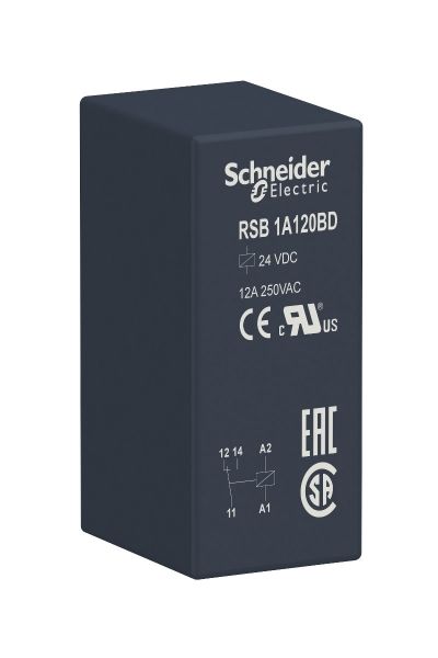 Schneider (RSB1A120BD) 24 V DC  Arabirim Röleleri (RSB)