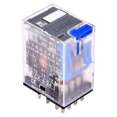 Chint (500972) CX Serisi 4CO,5A,110VAC, LED+Test Butonlu, Endüstriyel Röle