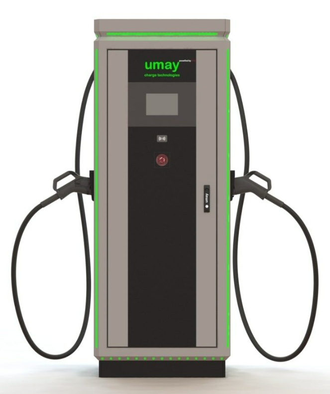 UMAY 80KW 1SOKET Araç Şarj İstasyonu - umc/DC-80/1G/DCC