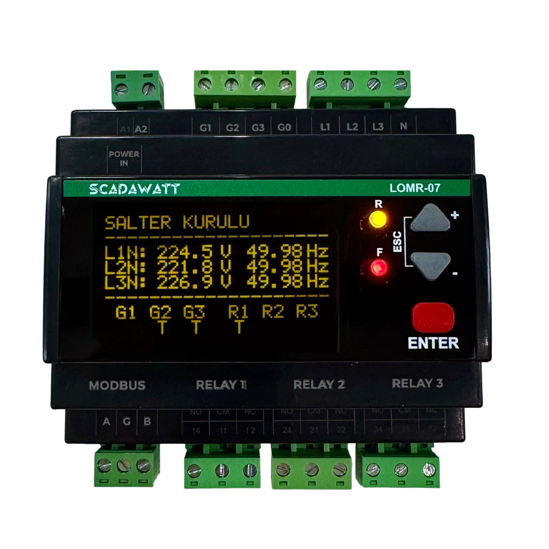 Scadawatt LOMR-07H Şebeke İzleme Rölesi