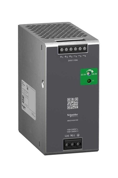 Schneider (ABLS1A24100) POWER SUPPLY 24V 10A 1PH OPTIMIZED