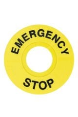 GWEST ( FD/60 )  60mm ACİL STOP ETİKETİ